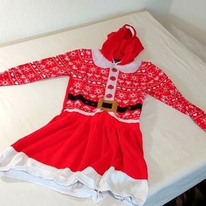 Well Worn Holiday Sweater Girls Size 6-6X Christmas  Sweater Dress.